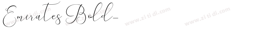 Emirates Bold字体转换